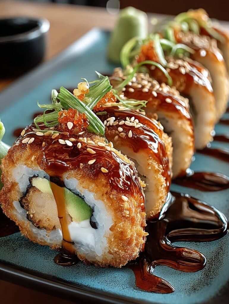 Chicken Tempura Roll: Knusprige Hähnchen-Sushi-Rolle schnell & einfach zubereiten