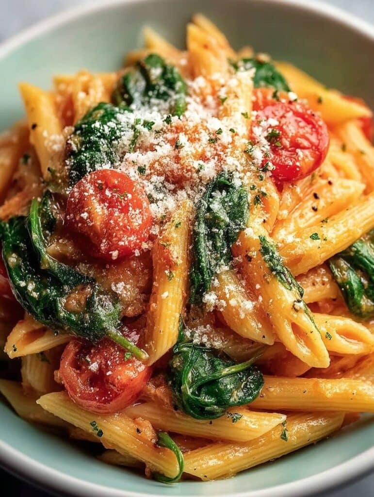 Einfache Tomaten-Spinat-Pasta: Schnell, gesund & köstlich | [Dein Rezeptname]
