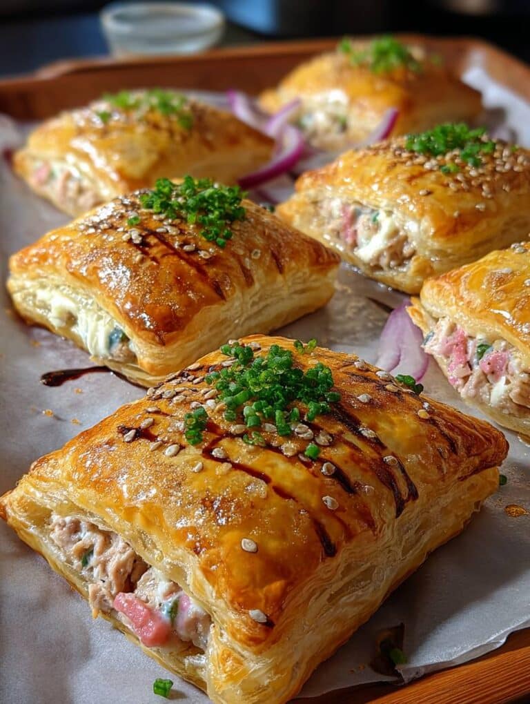 Knusprige Thunfisch-Blätterteigtaschen: Einfaches Blitzrezept für jeden Anlass