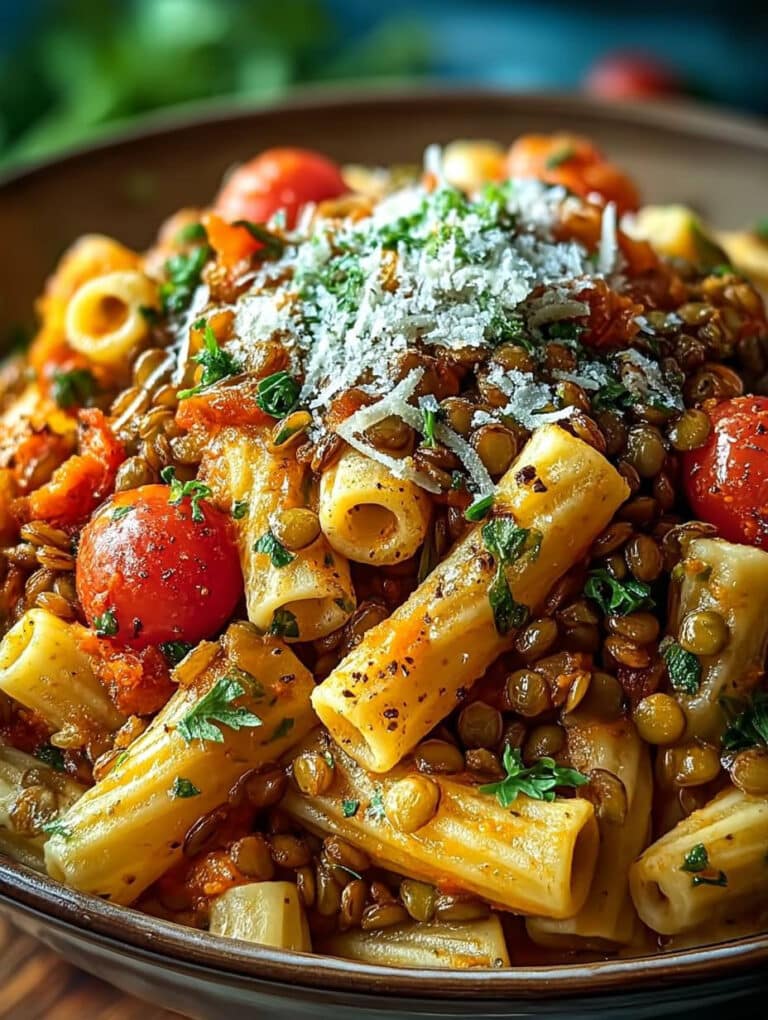 One Pot Pasta mit Linsen: Blitzschnelles, herzhaftes Familienrezept (einfach & lecker)