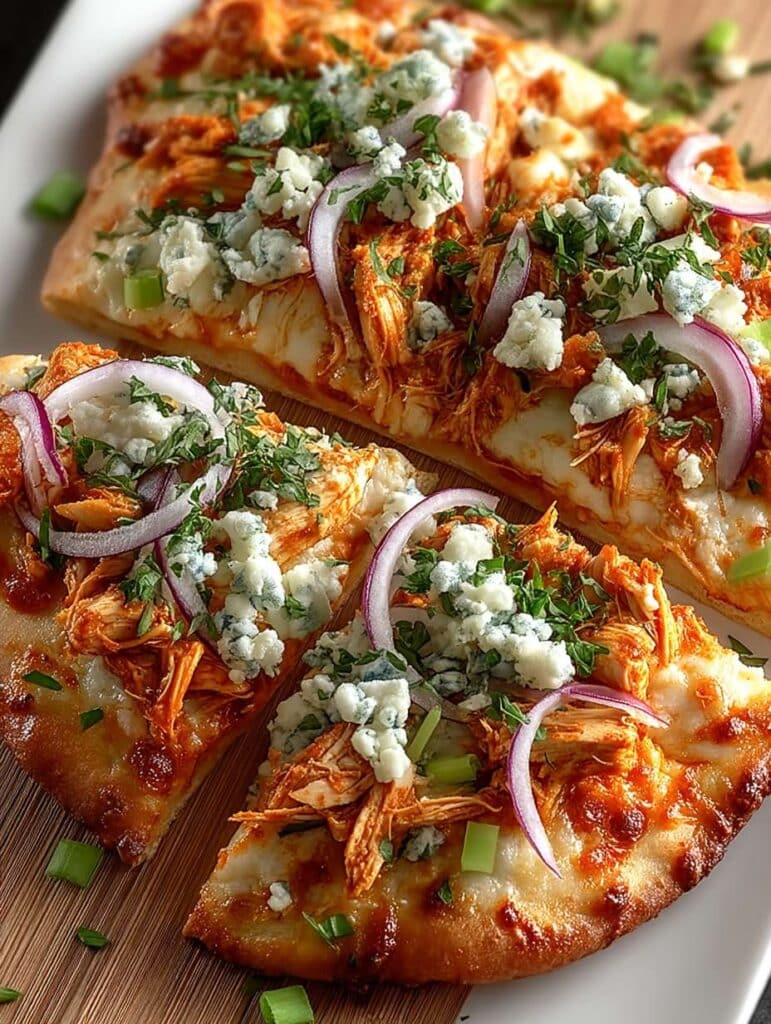 Buffalo Chicken Flatbread Pizza: Schnelles, Einfaches Rezept mit Intensiven Geschmack