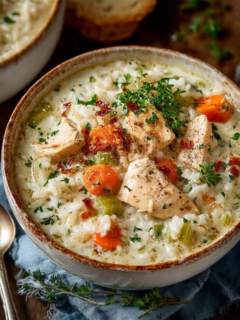 Cremige Hühner Reis-Suppe: Einfach, schnell & perfekt für Wohlfühl-Momente