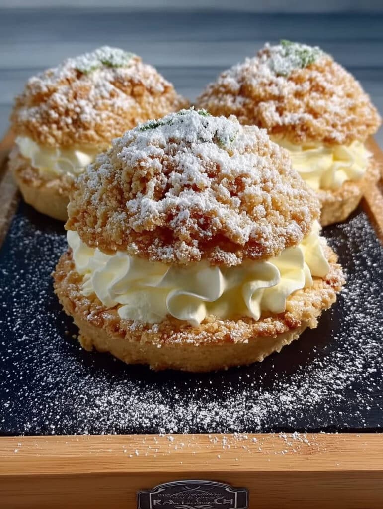 Einfache Streuseltaler mit Vanillecreme: Kindheitserinnerungen zum Genießen