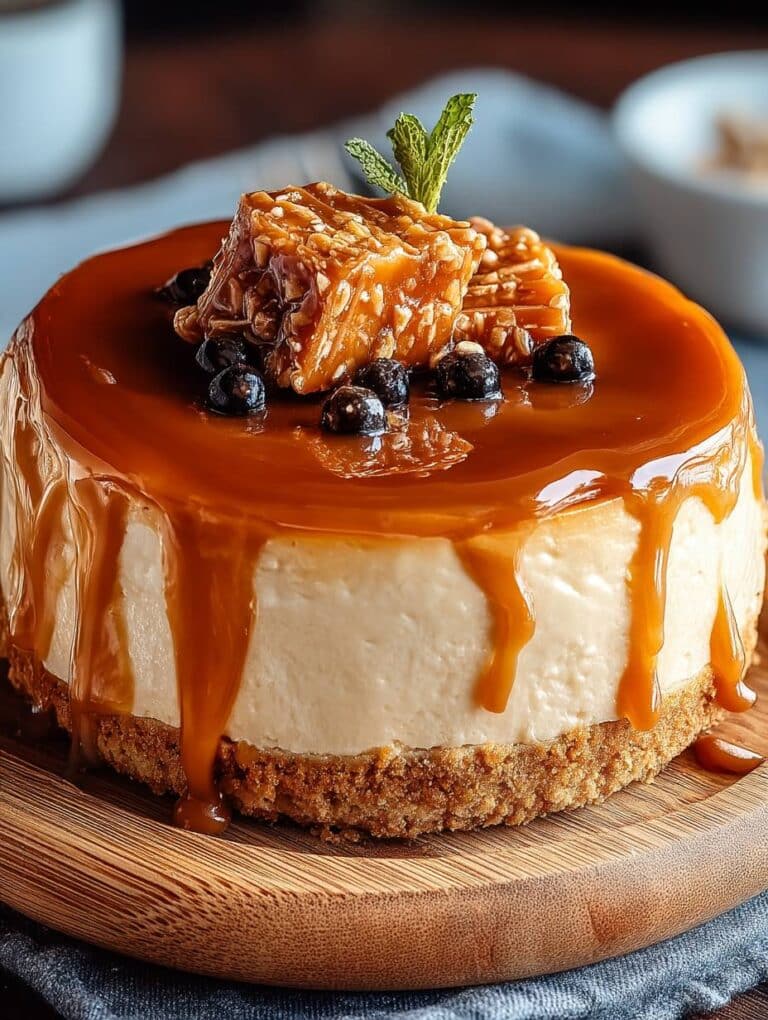 Salzkaramell-Käsekuchen: Cremiger Genuss mit süß-salziger Note – Einfaches Rezept