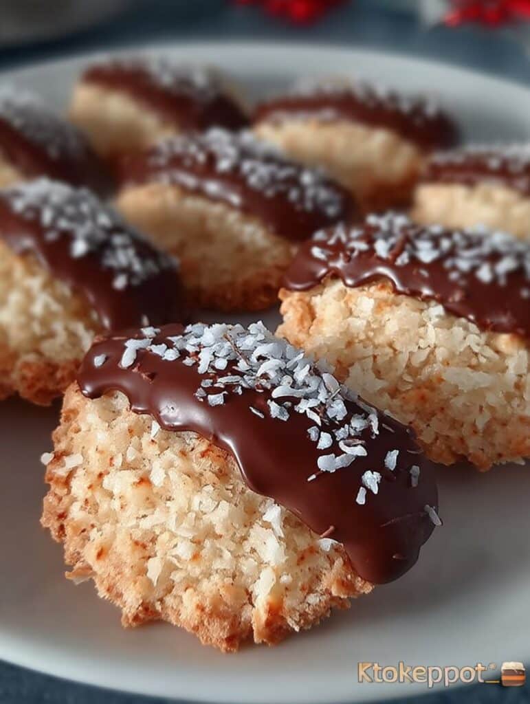 Schokoladen-Kokos-Plätzchen: Festliche Weihnachtsbäckerei mit Raffinesse