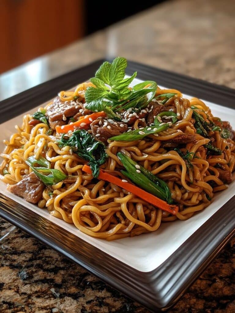Original Gebratene Asia Nudeln: Schnelles & Intensives Rezept mit Hähnchen