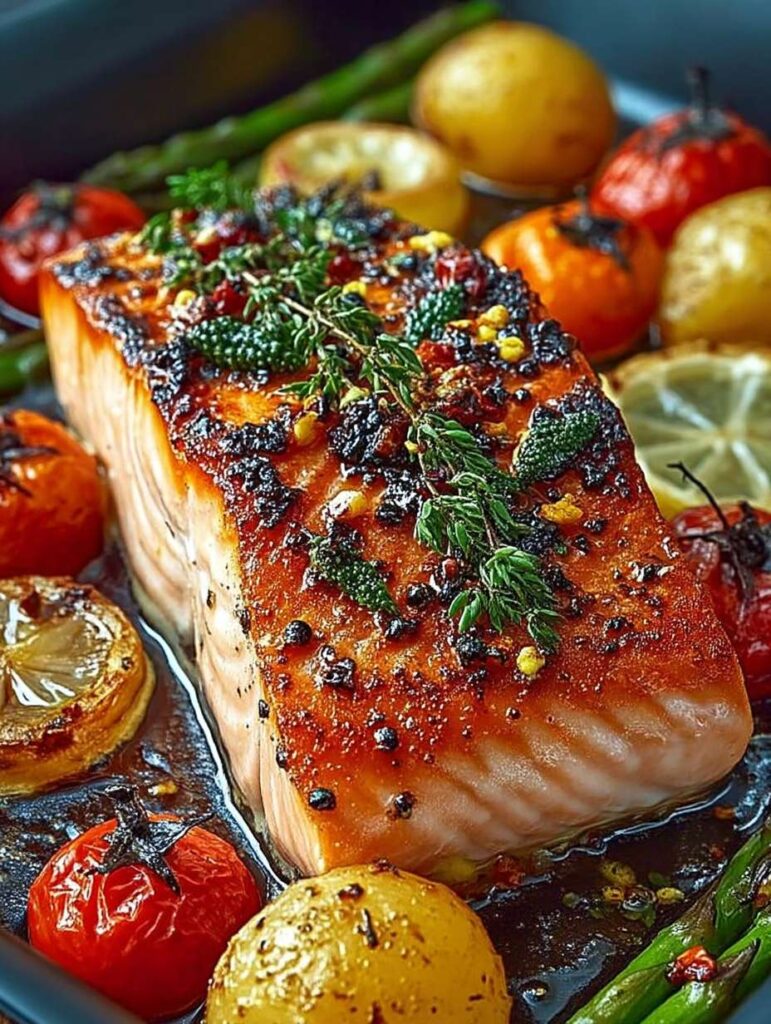 Schneller Ofenlachs mit buntem Gemüse: Blitzrezept für stressfreie Tage