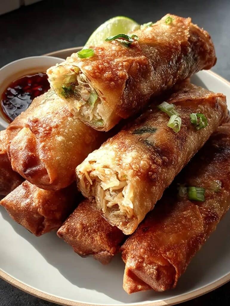 Knusprige Hähnchen-Frühlingsrollen: Schnelles Rezept für Heißluftfritteuse (15 Min.)