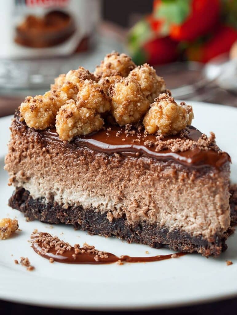 Nutella Schoko Käsekuchen Rezept: Cremiger Genuss mit Keksboden – Einfach & Gelingsicher