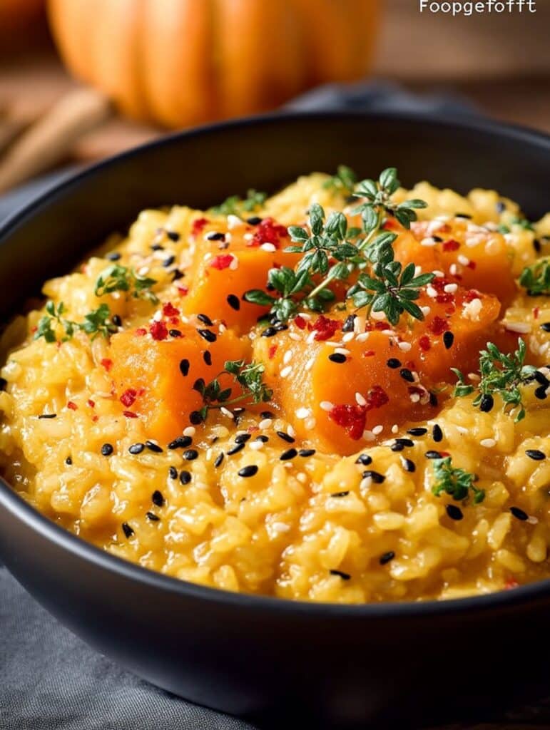 Kürbisrisotto: Cremiges Herbst-Rezept mit Hokkaido für gemütliche Tage