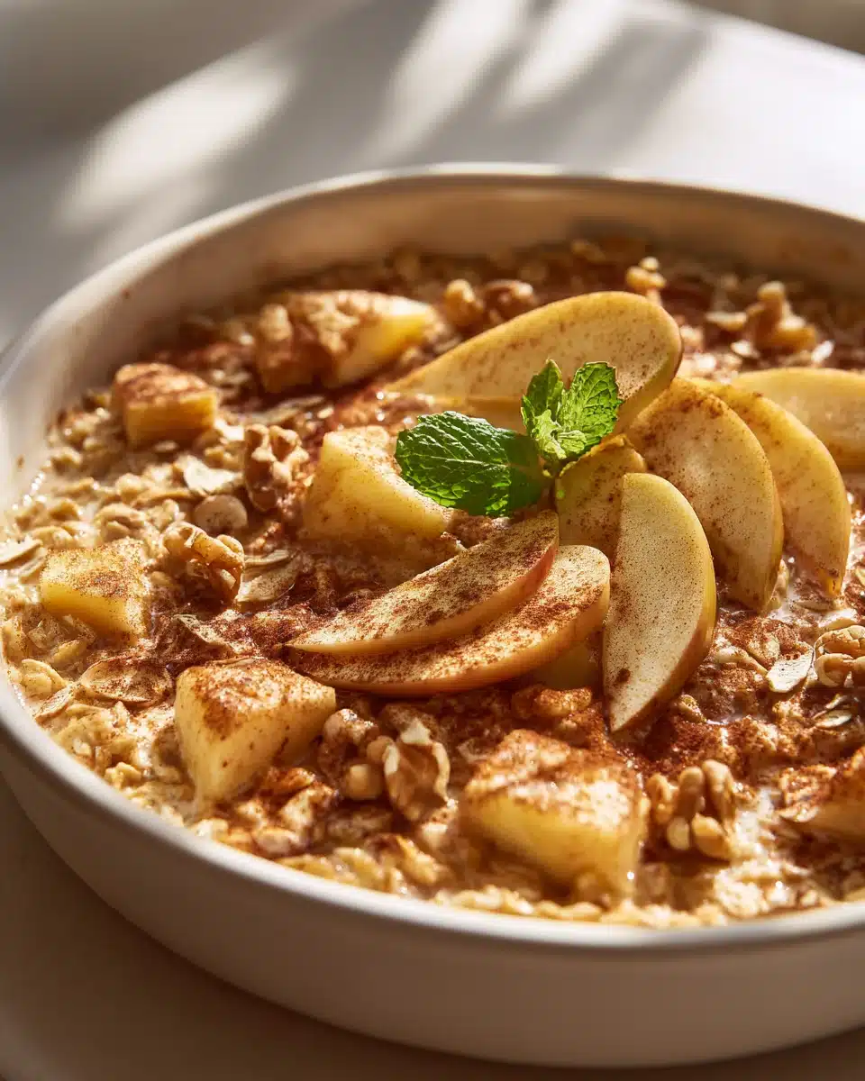 Apfelkuchen Haferflocken Auflauf für ein herzhaftes Frühstück 4 Apfelkuchen Haferflocken Auflauf für ein herzhaftes Frühstück