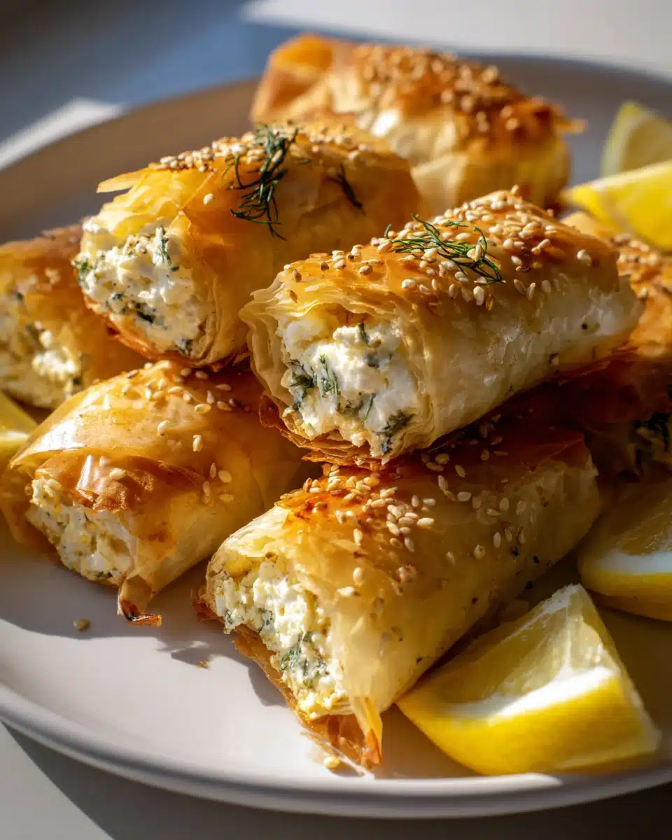 Feta Rolls Ofengebacken: Knusprig und lecker genießen 4 Feta Rolls Ofengebacken: Knusprig und lecker genießen