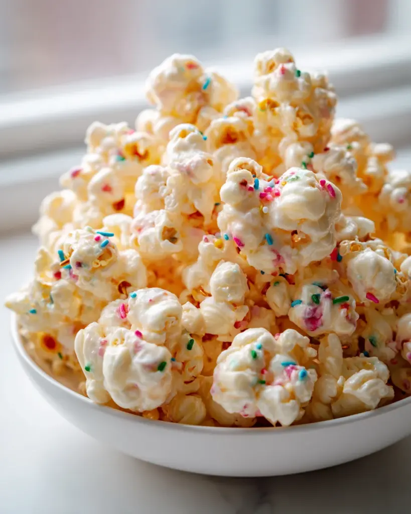Knusprige Puff Marshmallow Popcorn Cluster mit süßer Note