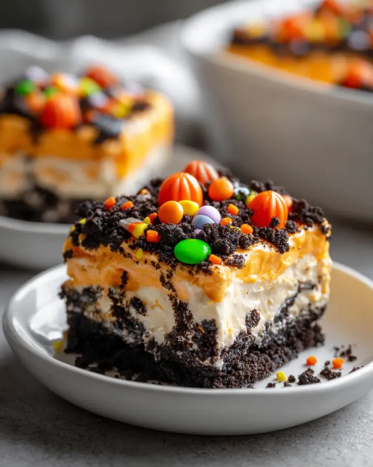 Halloween Oreo Dirt Cake: Ein schauriger Nachtisch für die Feier
