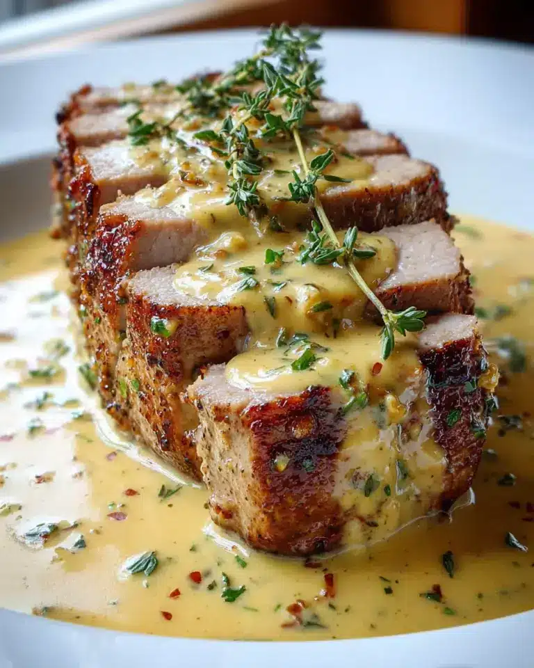 Zartes Rinderfilet mit Cremiger Dijon-Senf-Sauce