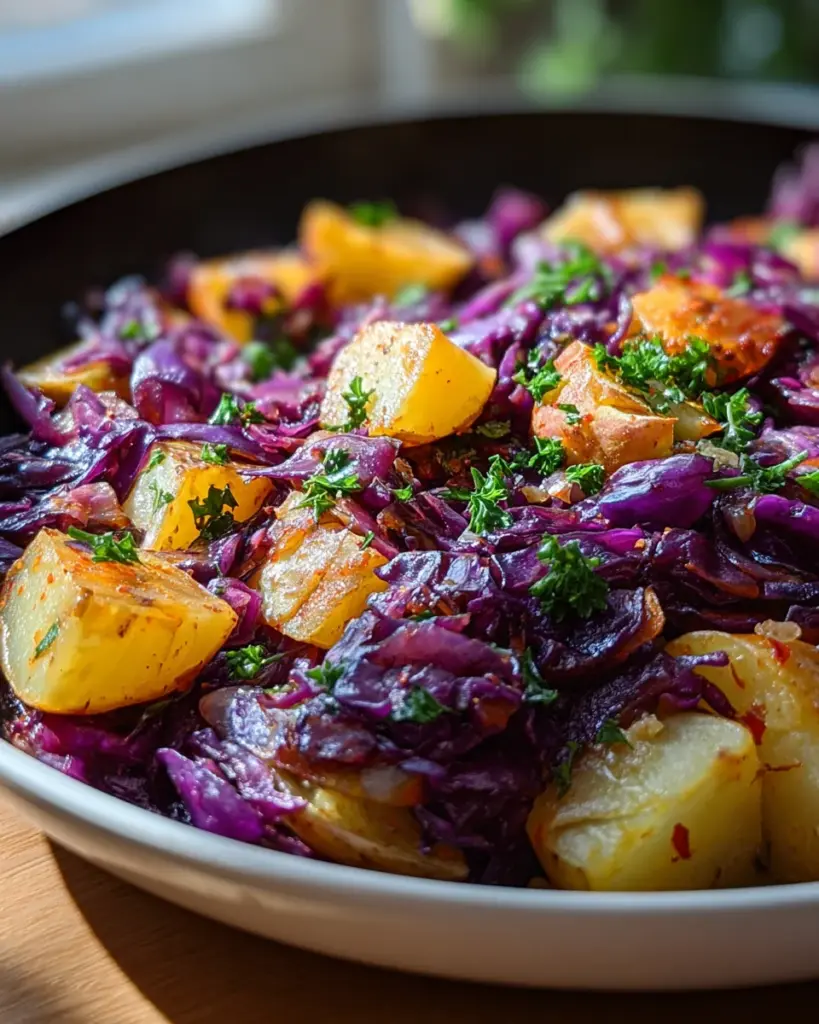 Rotkohl Pfanne mit Kartoffeln: Ein einfaches Gericht für jede Gelegenheit