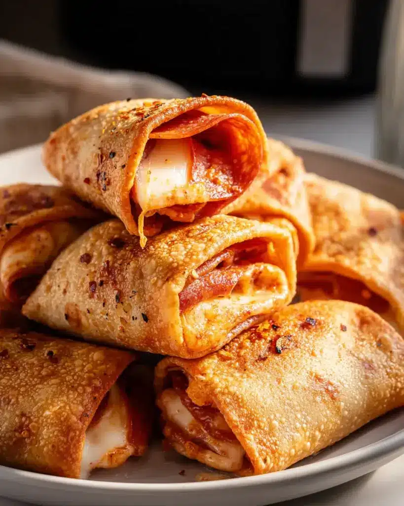 Knusprige Pizza Rolls aus dem Air Fryer: Schnell und lecker zubereiten