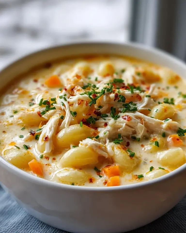 Cremige Hühner-Makkaroni-Käse-Suppe – Ihr neuer Favorit