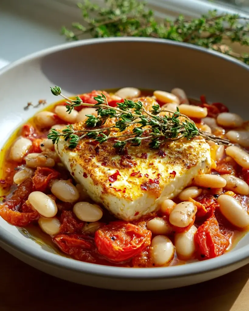 Gebackener Feta mit Riesenbohnen – Einfach und Köstlich!