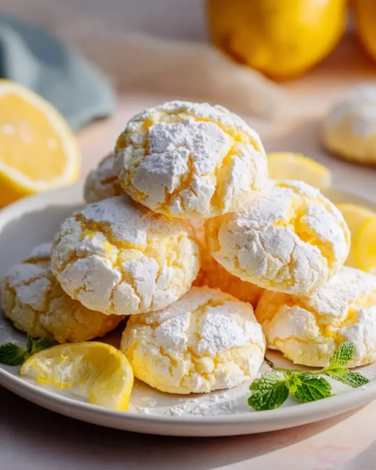 Zitronen Crinkle Kekse – Das perfekte Rezept für saftige Kekse!