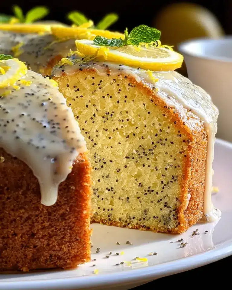 Unwiderstehlicher Zitronen-Mohnkuchen – ein erfrischender Genuss