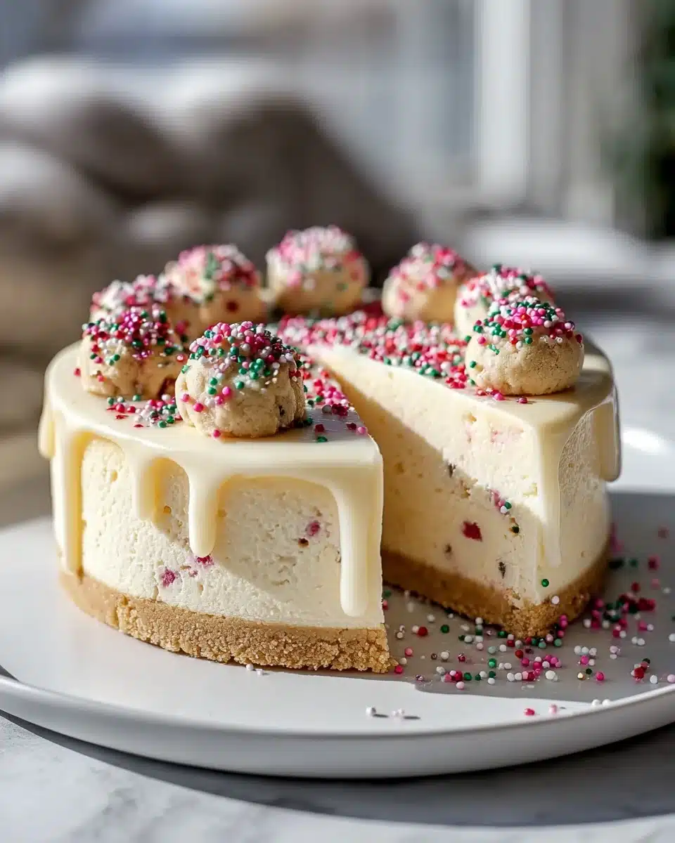 Sugar Cookie Cheesecake – Cremiger Käsekuchen mit Zuckerkeks-Boden, einfaches Rezept 4 Sugar Cookie Cheesecake – Cremiger Käsekuchen mit Zuckerkeks-Boden, einfaches Rezept