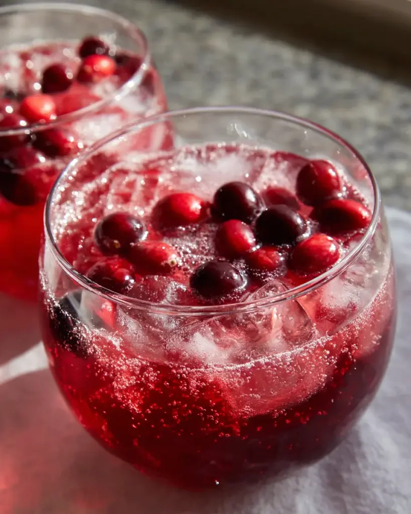 Erfrischender Cranberry-Cider-Punsch für festliche Anlässe