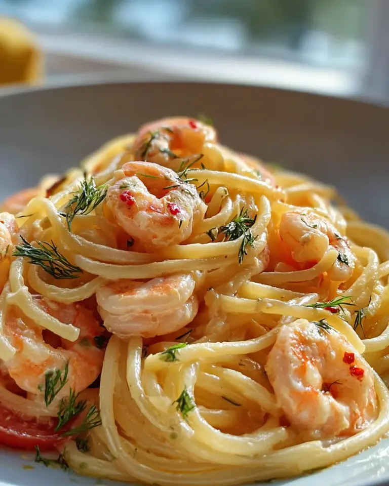 Spaghetti mit Garnelen in Frischkäsesauce – Schnelles Pastaglück!