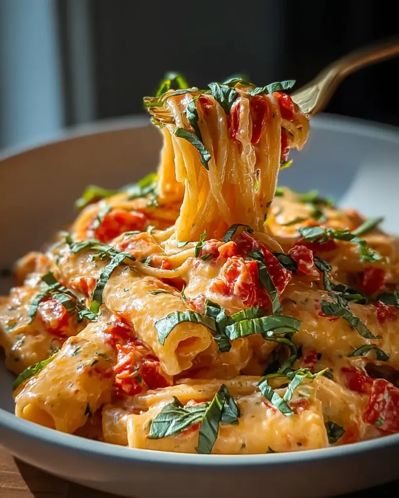Cremige Tomaten-Knoblauch-Pasta: Ein Genuss für Feinschmecker!
