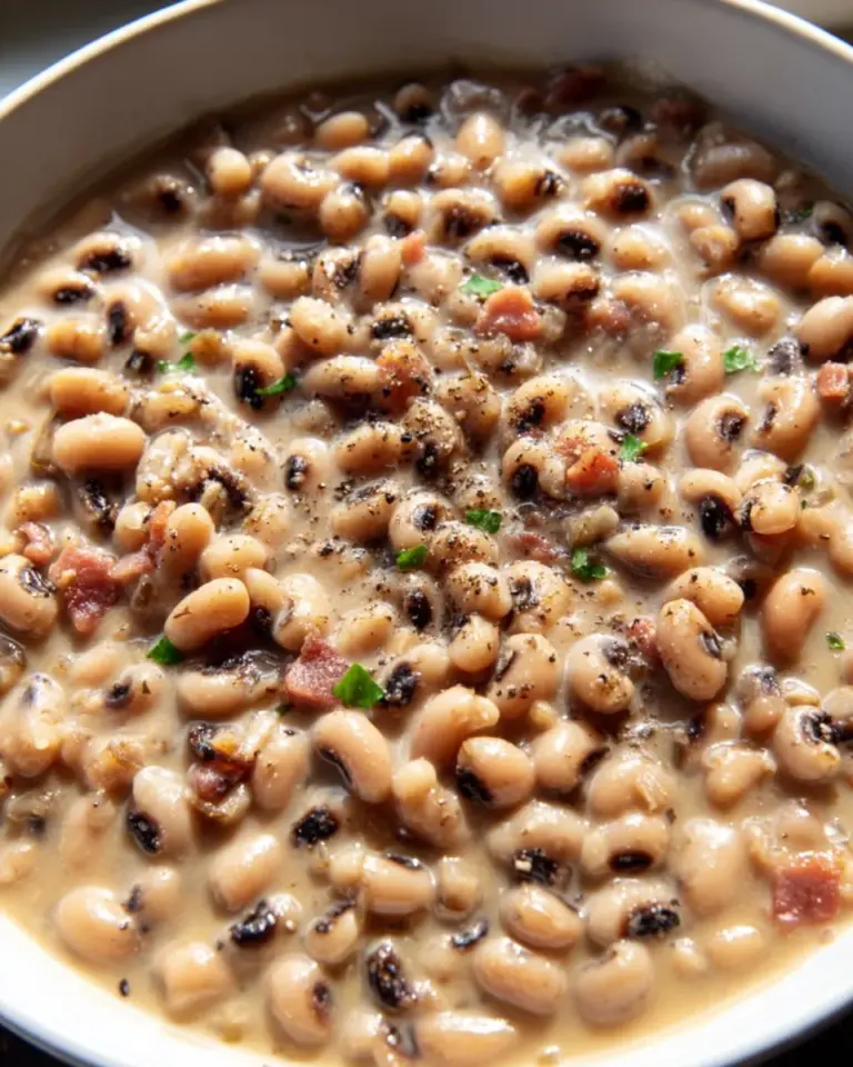 Leckeres Black Eyed Peas Rezept mit Rindfleisch und Bacon