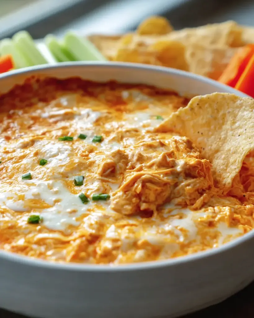 Gesunder Crock Pot Buffalo Chicken Dip – Einfach & Lecker!