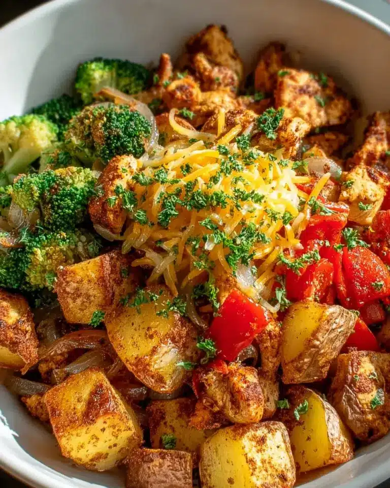 Crispy Potato And Chicken Bowl: Knusprig und lecker genießen!
