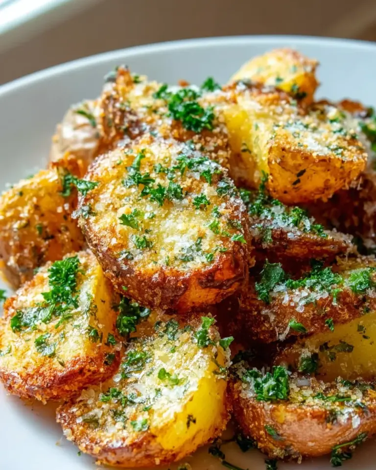 Krosse Air Fryer Knoblauch Parmesan Kartoffeln Rezept