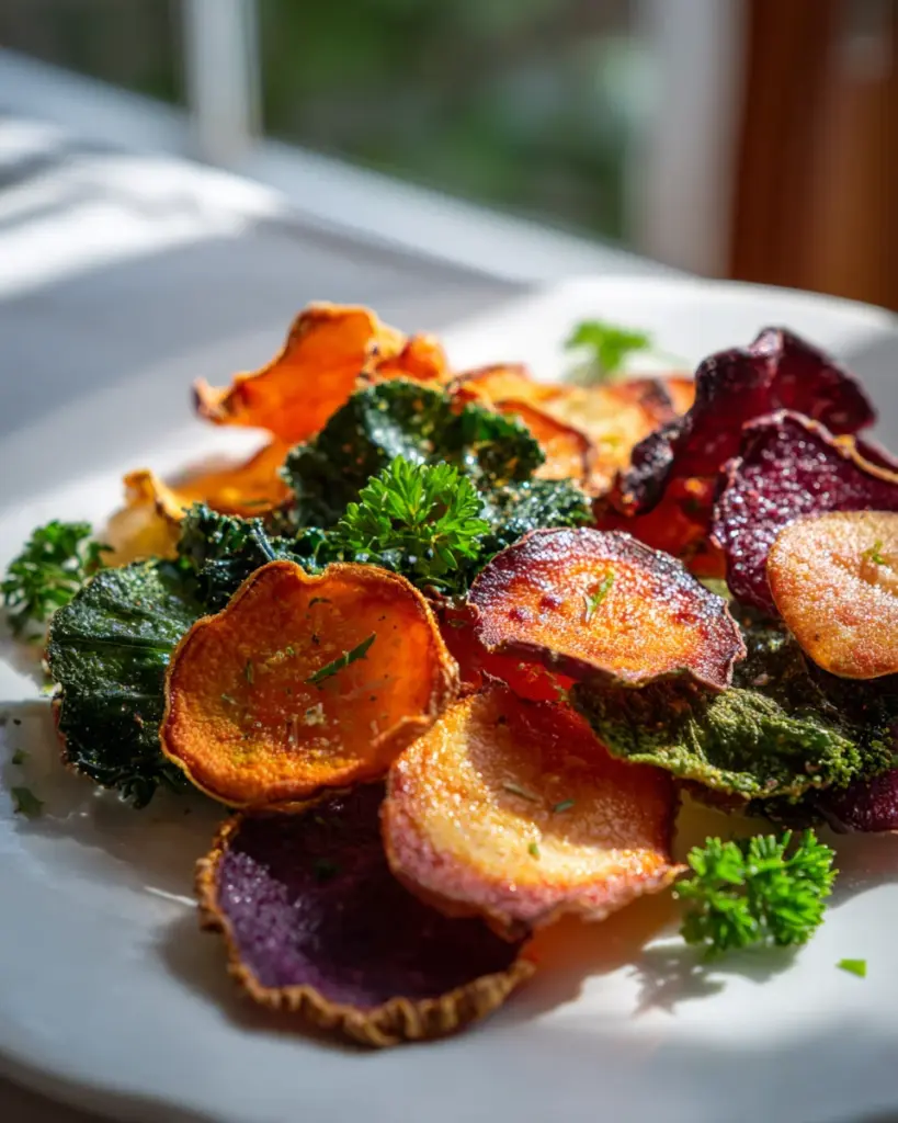 Knusprige Gemüsechips: Dein gesunder Snack aus dem Ofen!