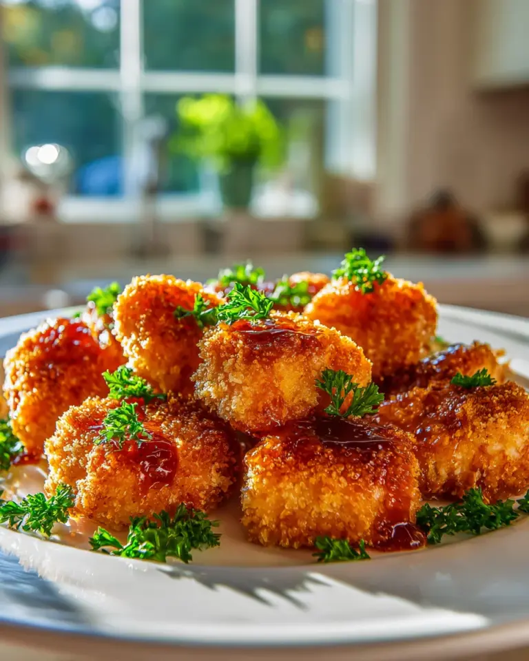 Perfekte Gebackene Honig BBQ Hähnchen-Bites Rezept