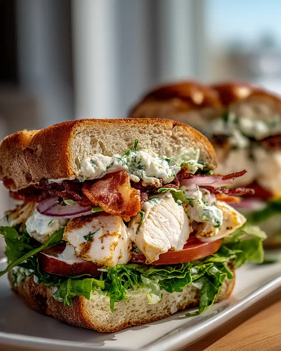 Chopped Chicken Beef Bacon Ranch Sandwich: Geschmacksexplosion!