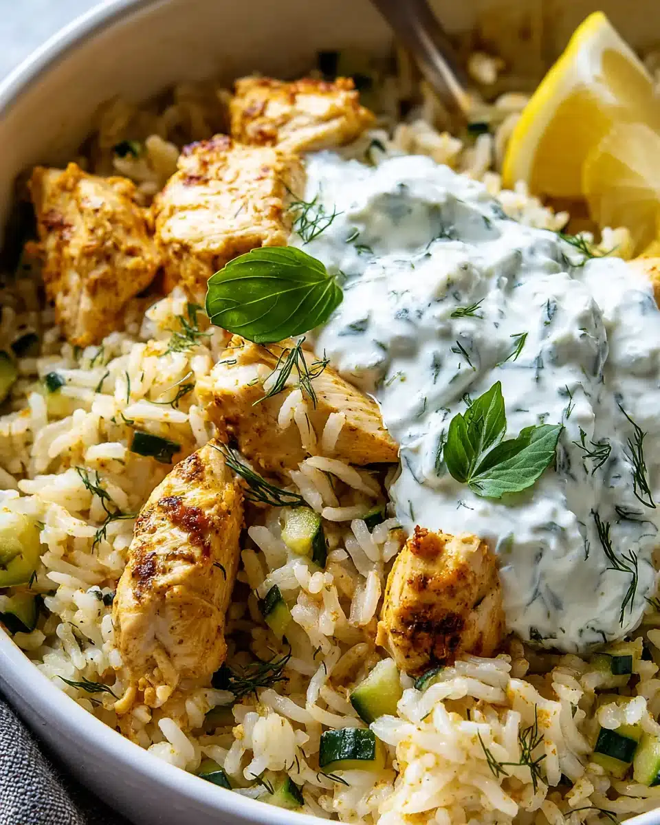 Leckeres Chicken Tzatziki Reis Auflauf Rezept für Genießer! 4 Leckeres Chicken Tzatziki Reis Auflauf Rezept für Genießer!