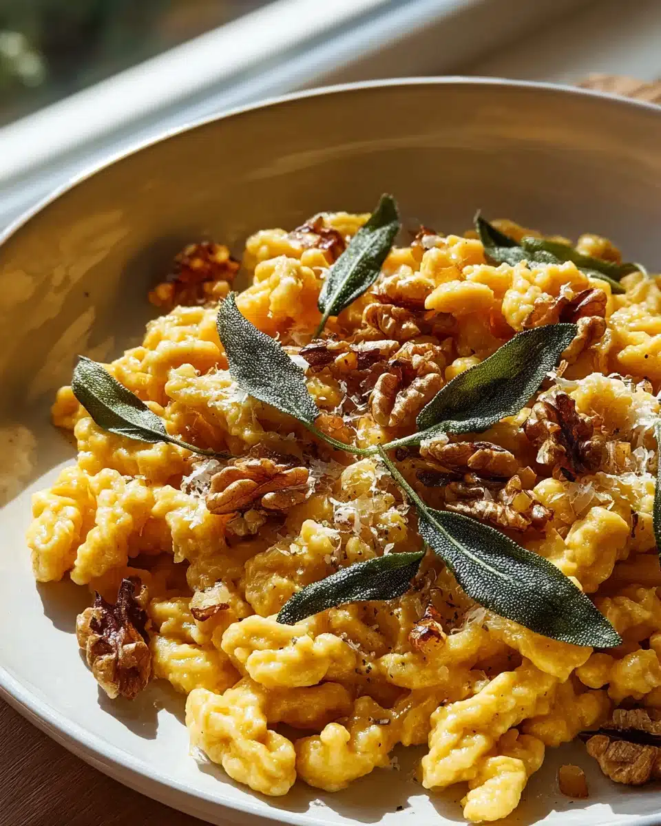 Kürbis Spätzle mit Walnuss und Salbei – Herbstgenuss pur! 4 Kürbis Spätzle mit Walnuss und Salbei – Herbstgenuss pur!