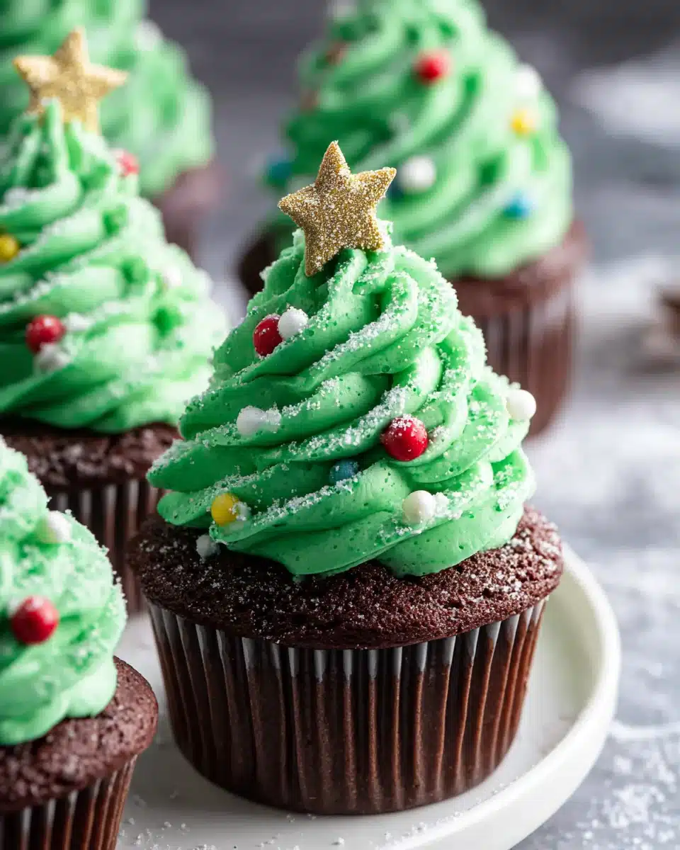 Leckere Christmas Tree Cupcakes für festliche Anlässe! 4 Leckere Christmas Tree Cupcakes für festliche Anlässe!