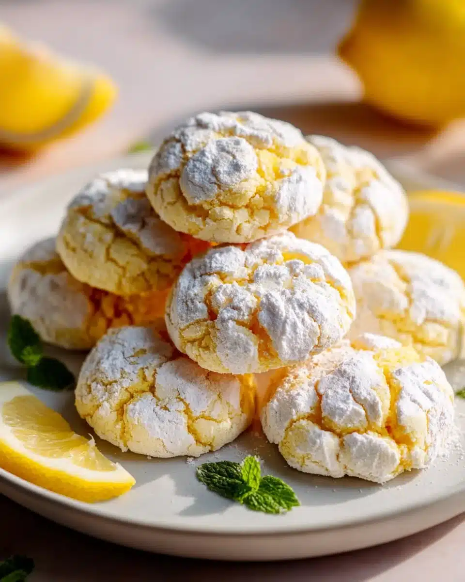 Zitronen Crinkle Kekse: Das Geheimnis perfekter Risse! 4 Zitronen Crinkle Kekse: Das Geheimnis perfekter Risse!