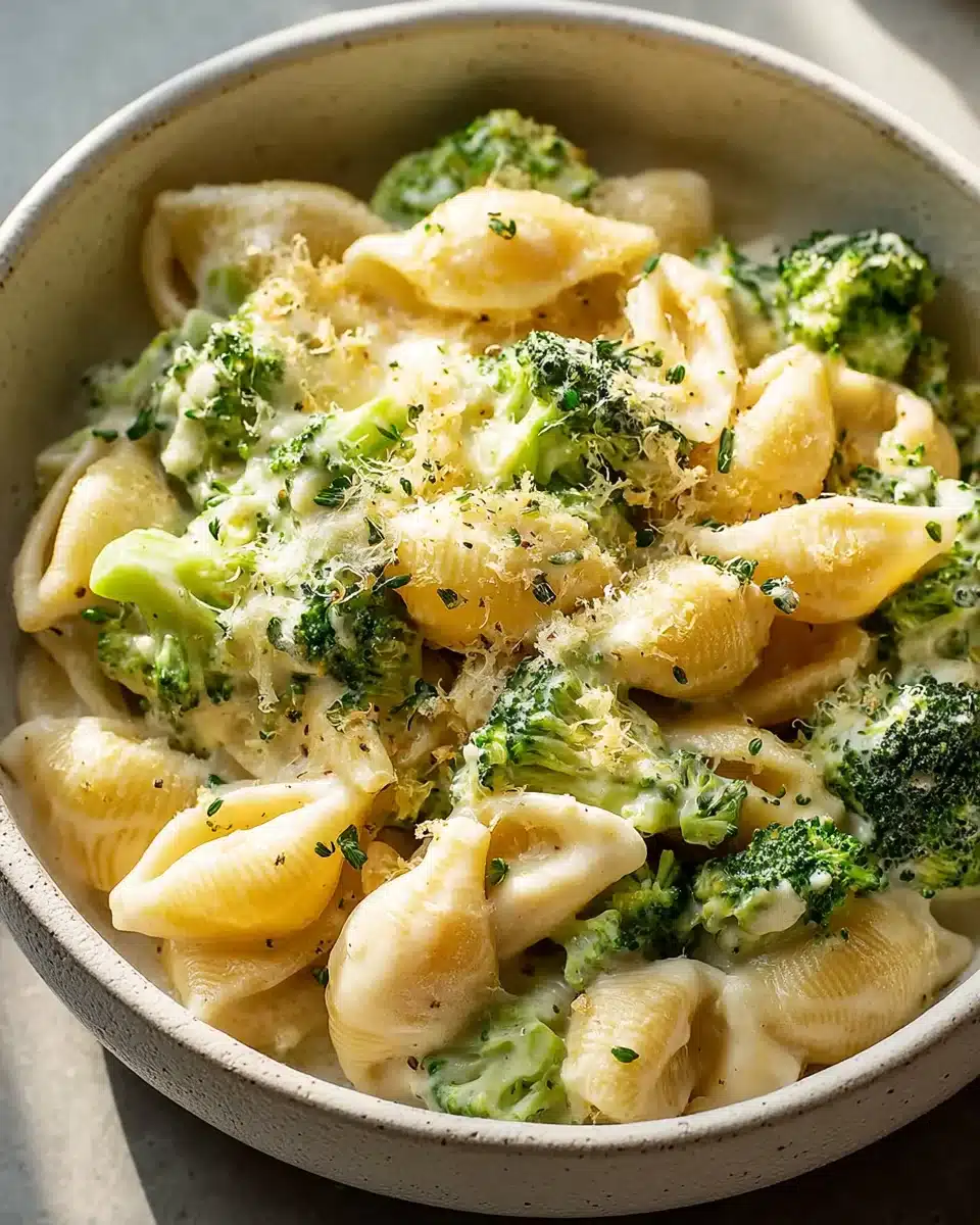 Leckere Brokkoli Nudeln in cremiger Sahnesoße genießen!