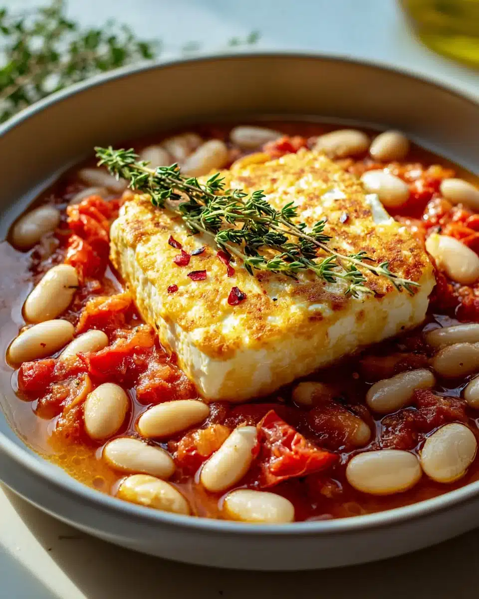 Gebackener Feta mit Riesenbohnen: Ein Genuss für Feinschmecker!