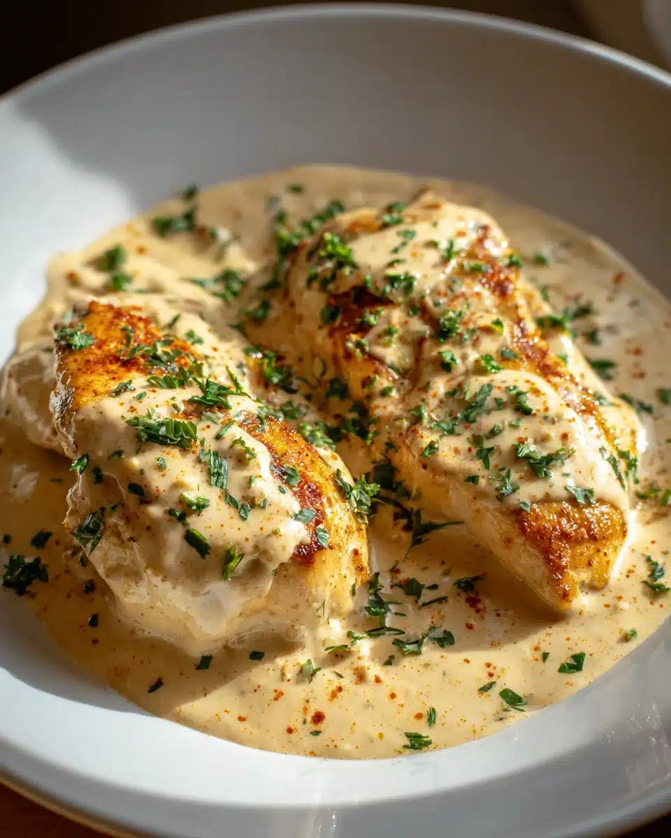 Hähnchenfilet in Frischkäse-Parmesan-Sauce – lecker & einfach! 4 Hähnchenfilet in Frischkäse-Parmesan-Sauce – lecker & einfach!