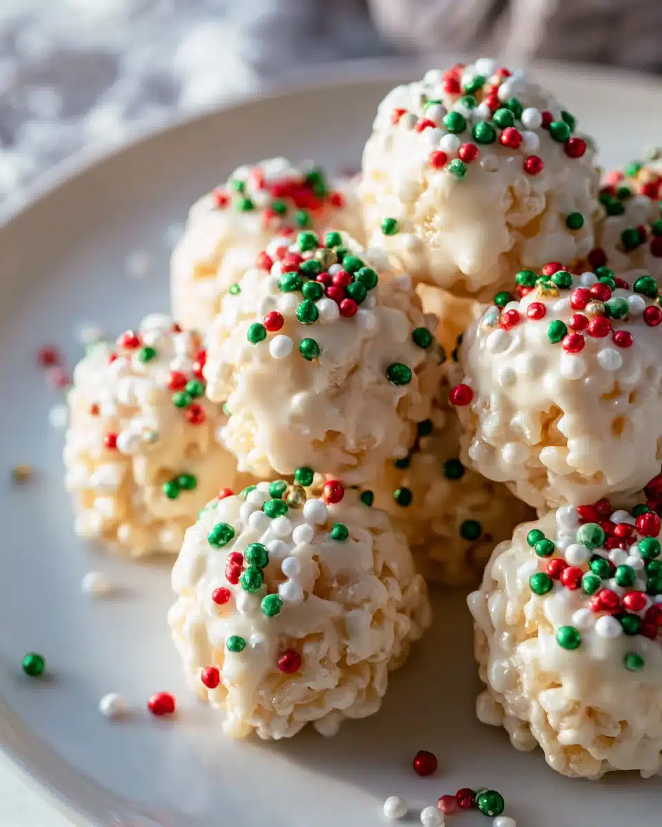 Leckere White Chocolate Rice Krispie Balls Rezeptidee!