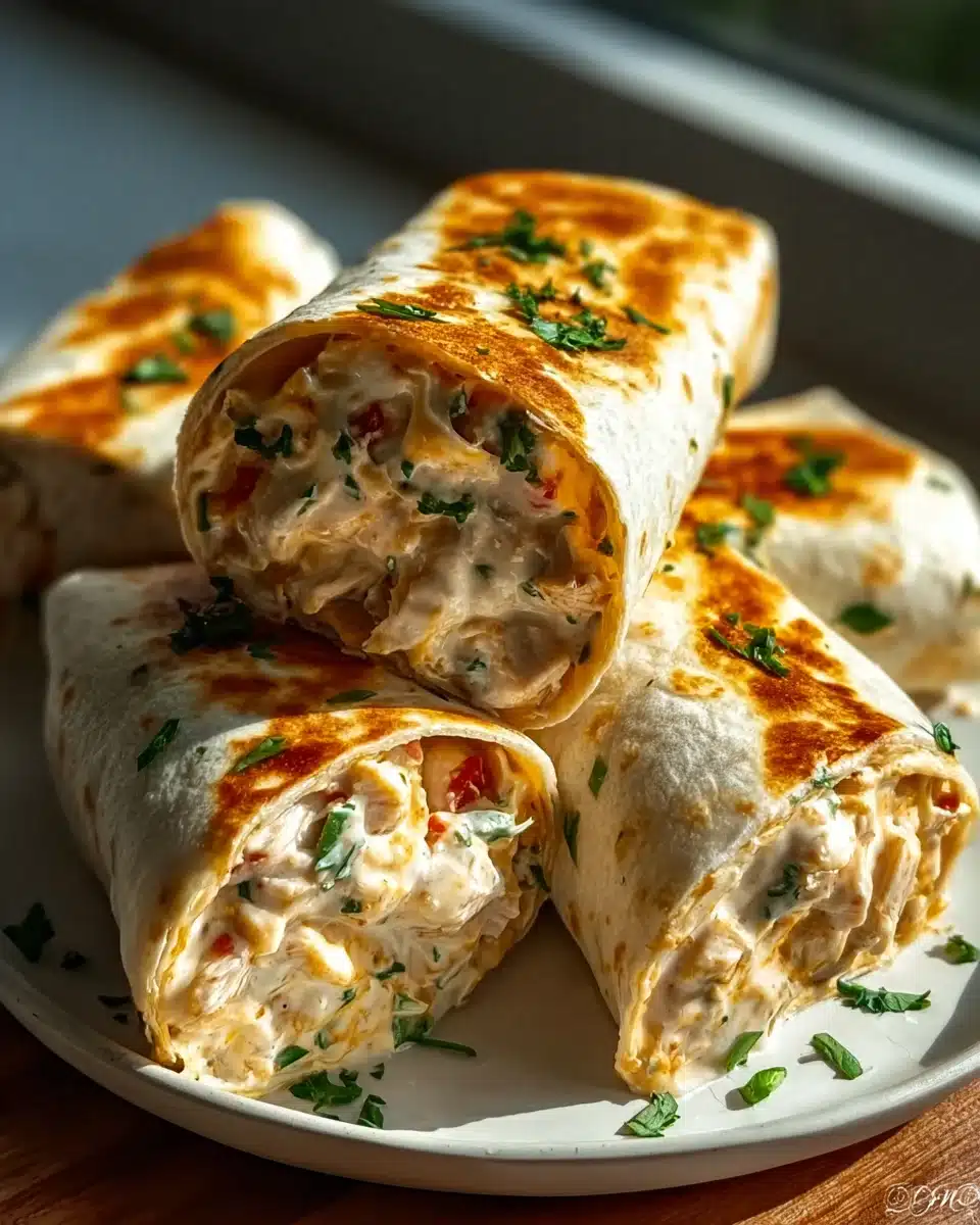 Schnelle Käse Knoblauch Hähnchen Wraps – Lecker und Fix! 4 Schnelle Käse Knoblauch Hähnchen Wraps – Lecker und Fix!