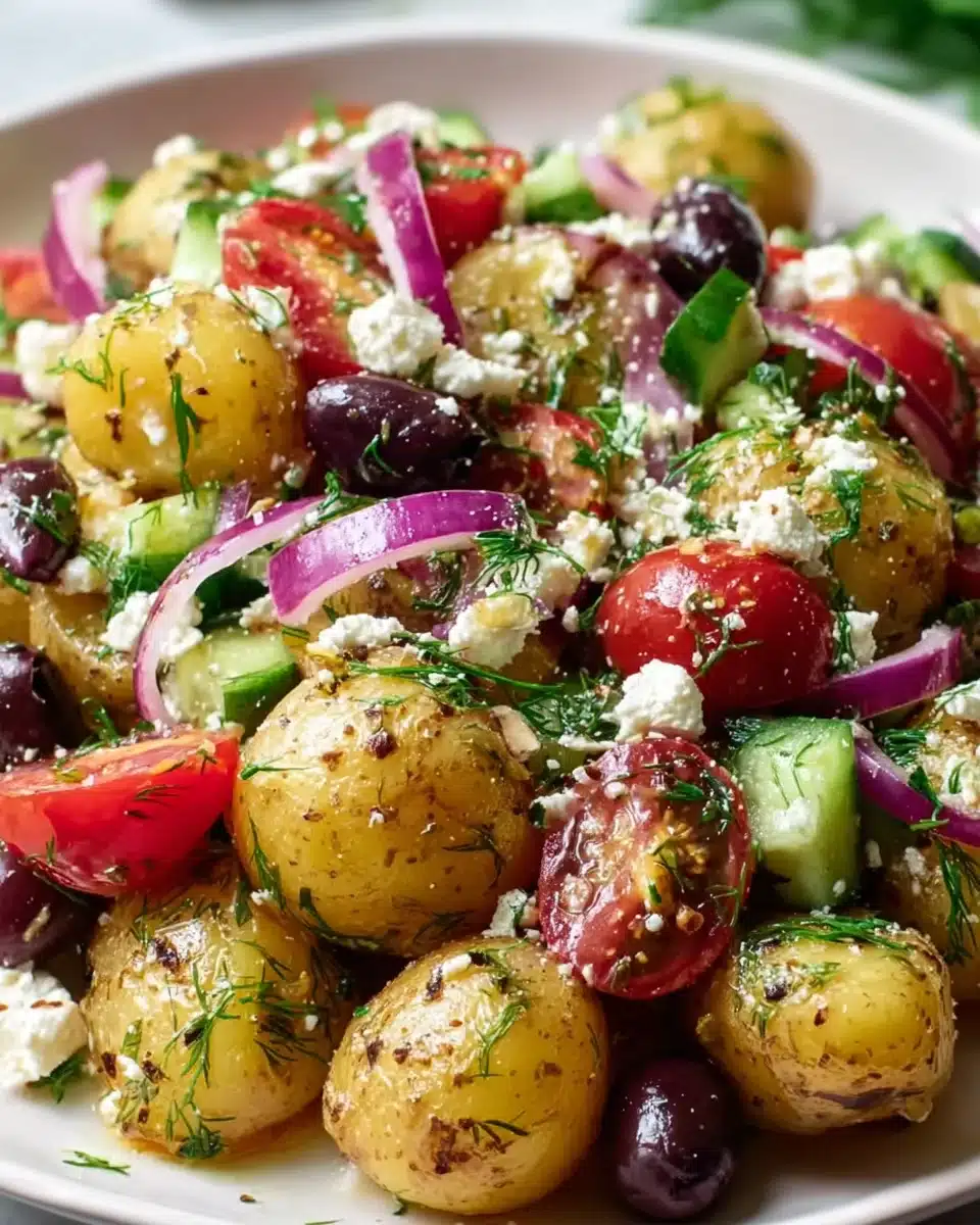 Griechischer Kartoffelsalat – Frisch, lecker und einfach zubereitet!