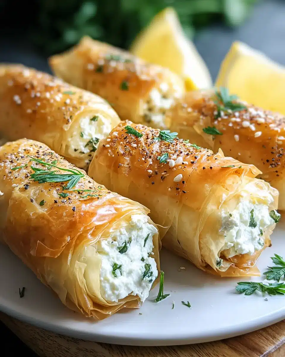 Knusprige Ofen-Feta-Rollen: Lecker & einfach genießen! 4 Knusprige Ofen-Feta-Rollen: Lecker & einfach genießen!