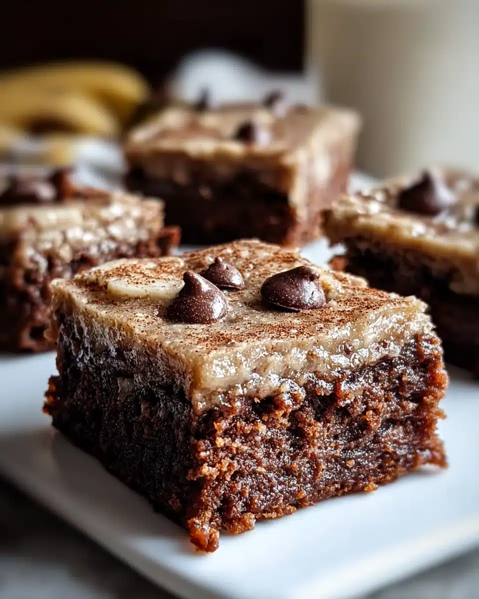 Leckere Banana Bread Brownies – Saftig und einfach zubereitet!