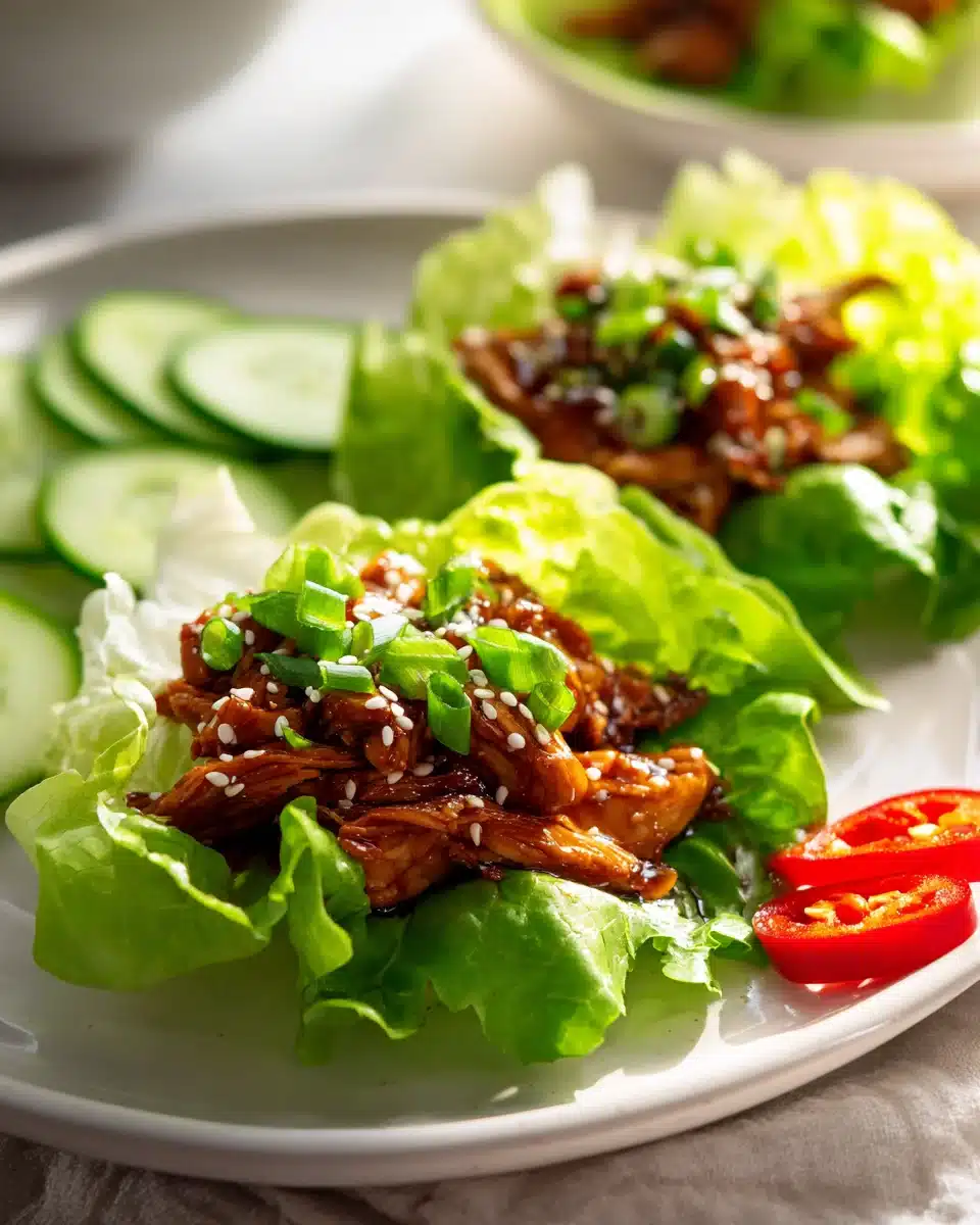 Authentische Korean Bbq Chicken Lettuce Wraps – Schnell! 4 Authentische Korean Bbq Chicken Lettuce Wraps – Schnell!