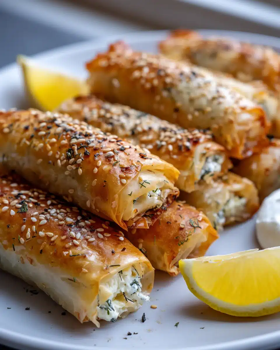 Knusprige Ofen Feta Rollchen: Einfach, schnell & lecker! 4 Knusprige Ofen Feta Rollchen: Einfach, schnell & lecker!